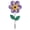 Purple, variant on In the Breeze 2743 - 19 Inch Teal Sunflower Wind Spinner with Leaves - Colorful Flower for your Yard and Garden