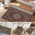 thumbnail image 6 of Bathroom Rugs 2x3 Ft, Aztec Southwest Non Slip Area Rugs for Kitchen Bedroom Entryway, Red Brown Boho Chic Abstract Geometric Washable Carpet Runner Rug Floor Mats for Bedroom Home Decor, 6 of 9