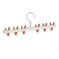 thumbnail image 2 of GUOOL Multi-Purpose Clothes Hanger Organizer Drying Rack Polypropylene Anti-Skid Space White orange, 2 of 9