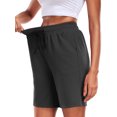 thumbnail image 3 of Cadmus Womens 9" Hiking Shorts Quick Dry Athletic Shorts for Women Casual Running Shorts with Pockets, 3 of 6