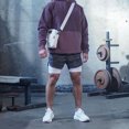 thumbnail image 2 of Toystoory Pantalones cortos de entrenamiento para hombre, pantalones cortos para correr, entrenamiento deportivo, culturismo, Fitness, pantalones Uniforme atlético ejercito verde L, 2 of 6