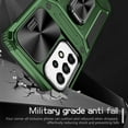 thumbnail image 3 of for Galaxy A23 4G Case Heavy Duty with Camera Cover, Build in Kickstand & Magnetic Car, Military Grade Armor Protection Cover,Sturdy Rugged Shockproof Case For Samsung Galaxy A23 4G, Darkgreen, 3 of 10
