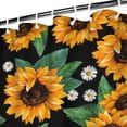 thumbnail image 3 of Waterproof Cute Sunflower Colorful Shower Curtain 72x72 Inch Boho Style Polyester Unique Shower Curtain for Bathroom Hotel Home Decor with 12 Plastic Hooks, 3 of 5
