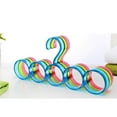 thumbnail image 2 of WHAMVOX  5 Rings Scarf Rack Random Color Hanger Hole Design, 2 of 8