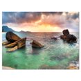 thumbnail image 2 of Sunrise at Blue Lamai Beach - Extra Large Seashore Canvas Art, 2 of 3