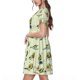 thumbnail image 2 of Easygdp Avocado for Exercise para Vestido Transpirable de Mujer, Vestido Suelto de Manga Corta con Pliegues y Bolsillos para el Verano, 2 of 6