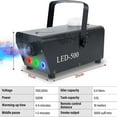 thumbnail image 3 of Led 500w Air Column 12v Smoke Machine Wireless Control Fog Machine Fogger Stage Smoke Ejector With Remote For Stage Party Ktv US Plug, 3 of 5