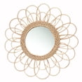 thumbnail image 2 of Espejo de ratán, Espejo de maquillaje de pared para colgar en , Espejo de de tocador creativo, Espejo bohemio, Espejo de pared de DIA INTERIOR 16.5 CM Gloria espejo para maquillarse, 2 of 9