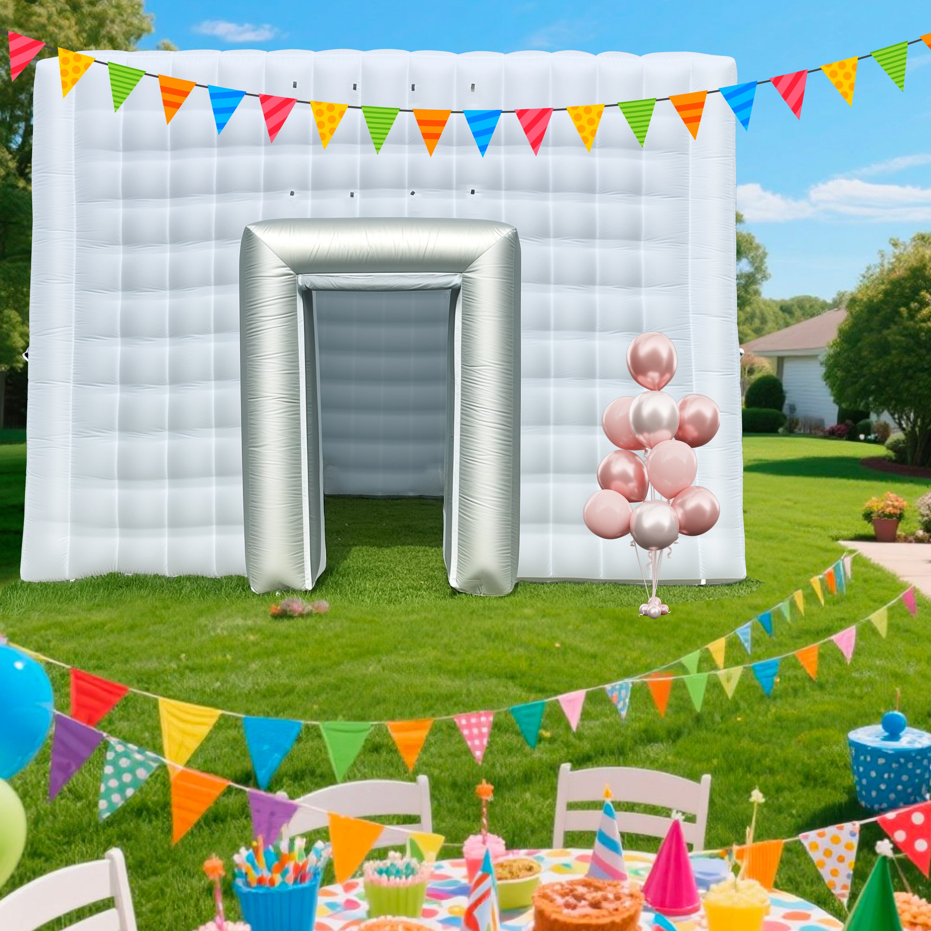 Wellcomer Giant 20'17'x12' Inflatable Outdoor Event/Party Tent - white