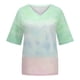 thumbnail image 3 of Blusas de Manga Corta Casuales para las Mujeres con Cuello en V, Top de Poliéster de Moda de Verano para el Uso Diario, 3 of 6