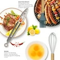 thumbnail image 4 of Silicone Cooking Utensils Set - 446°F Heat Resistant Silicone Kitchen Utensils for Cooking,Kitchen Utensil Spatula Set w Wooden Handles and Holder, BPA FREE Gadgets for Non-Stick Cookware (Colorful), 4 of 8