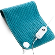 HOMECH Electric Heating Pad for Back, Knee Pain and Cramps Relief, 12"x24"x0.4", FSA Eligible, Blue