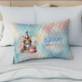thumbnail image 4 of Happy Birthday Cute Kitten Maine Coon with Cake Gifts Party Hat Quilt Pillowcase Cat Lover Kitten Owner Gifts Throw Pillow Cover Bed Home Decor - 00029, 4 of 5