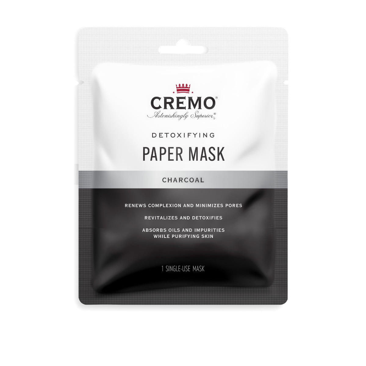 Cremo Face Mask Paper Charcoal, 1ct
