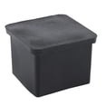 thumbnail image 2 of 10 Uds. Cubierta cuadrada de goma para patas de silla de escritorio, 30x30mm, color negro, 2 of 5