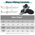 thumbnail image 5 of OutPro Mens Hiking Sandals Open Toe Walking Sandals Fashion Casual Sandals for Male Summer Outdoor Athletic Shoes Green Gray, 5 of 11