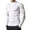 White, variant on Men's Compression Long Sleeve Fitness Top, High Neck Warm Lined Workout Base Layer for Outdoor Training, Quick-Dry Athletic Gym Shirt