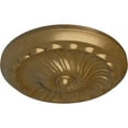 thumbnail image 3 of Ekena Millwork 12 1/4"OD x 2 1/4"P Flower Spiral Ceiling Medallion (Fits Canopies up to 2"), Hand-Painted Pale Gold, 3 of 8