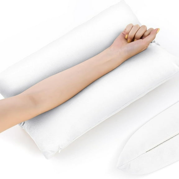 XmhyTop-A Leg Positioner Pillow Arm Support Pillow, 43*25cm Arm Rest & Leg Support Pillow for Recovery, Comfortable Arm Pillow for Bed Rest, 1 Piece,White