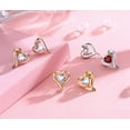 thumbnail image 5 of LAVUMO Heart Earrings for Women Sterling Silver 925 ,5A Cubic Zircon Jewelry Festival Gift for Her, 5 of 6