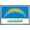 Barnwood Framed Version, variant on NFL Los Angeles Chargers - Logo 21 Wall Poster, 22.375" x 34"