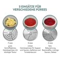 thumbnail image 4 of Stainless Steel Strainer With 3x Sieve Inserts - Strainer Mill For Soup, Jam, Baby Porridge, Sauces - 3 Sieve Inserts - Mill Press, 4 of 5