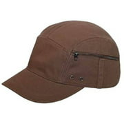 Washed Cotton Twill Casual Zipper Cap
