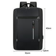 thumbnail image 2 of Mochilas para computadora portátil, mochila de viaje, mochila de mano, mochila informal con puerto de carga USB, color negro, 2 of 6