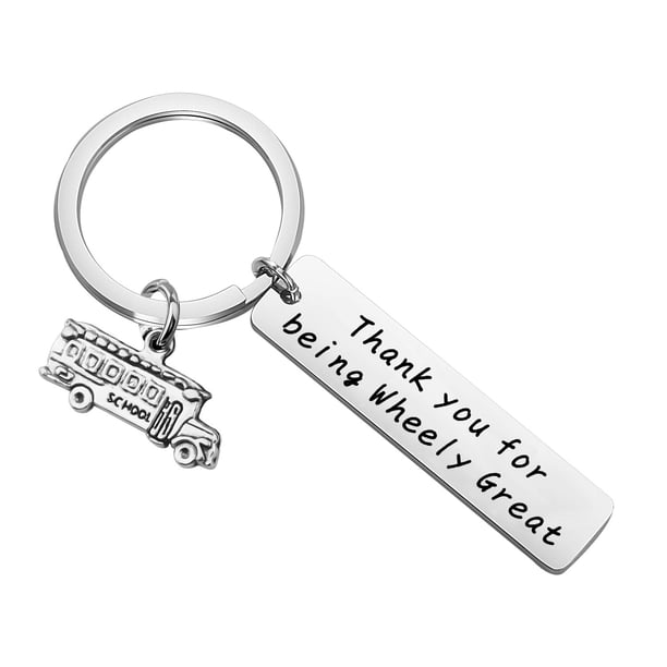 Bus Driver Charm Bracelet - Adjustable Braided Rope Thank You Gift For School Bus Drivers