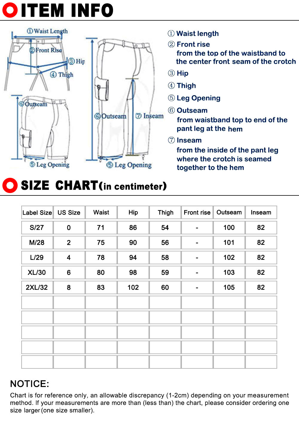 Women Cargo Pants Casual Solid Trousers with Pockets - image 3