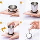 thumbnail image 3 of Vaso de viaje plegable de acero inoxidable | Vaso telescópico para camping, senderismo y mochilerismo | Vaso de emergencia de bolsillo a prueba de fugas | 3 tamaños (75 ml, 150 ml, 250 ml), 3 of 7