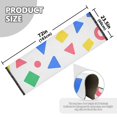 thumbnail image 5 of Yayeee Runner Rug for Bedroom 2'x6' Machine Washable Hallway Non Slip Mat, Blue Retro Triangles, 5 of 8