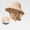 Khaki, variant on Delayuji foldable sun hat for Women Wide Brim Neck Flap Chin Strap Breathable Windproof Summer Fishing Hat Travel Beach Cycling Portable Outdoor Hat