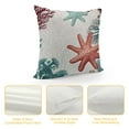 thumbnail image 4 of GOSMITH  Beach Coastal Pillow Covers Summer Ocean Nautical Themed Throw Pillow Case Coral Starfish Cushion Cover for Couch Sofa Bed Farmhouse Outdoor Decoration,Coral, 4 of 5
