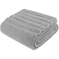 thumbnail image 5 of 35x70 Jumbo Large Bath Towels, 600 GSM 100% Cotton Turkish Bath Sheet, Oversized Luxury Bath Towels for Bathroom Beach and Pool, Light Grey, 5 of 5
