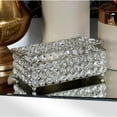 thumbnail image 2 of DecMode Silver Metal Decorative Jewelry Box with Crystal Accents, 2 of 8