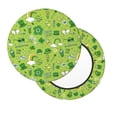 thumbnail image 2 of Lsque St. Patrick's day1 Pattern Round Bar chair cushion covers Velvet Fabric Premium Comfort Protects from Scratches and Stains for 14-17 Inch Chair-12 inch, 2 of 7