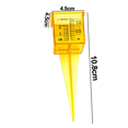 thumbnail image 2 of 1.5" Rain Gauge Wide Mouth, Bright Yellow Outdoor Water Measurement Tool, 2 of 5