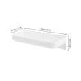 thumbnail image 4 of KAKOWELY White PP Material Nail-free Storage Box with Protective Guard for Home 2 Sets,7.48"X2.95"X1.97", 4 of 4