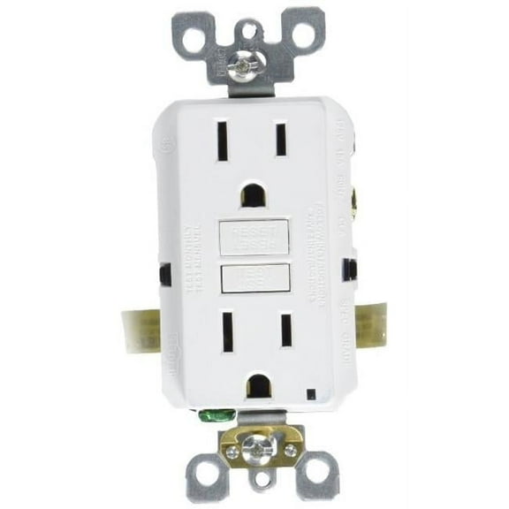 Leviton  15 Amp White Smartlock Pro Self-Test - White