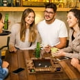 thumbnail image 1 of Shut The Box Dice Board Game 12 Inches 4-Way (2-4 Players) for Kids & Adults [4 Sided Large Wooden Board Game  8 Dice + Shut-The-Box Rules] Smart Game for Learning Addition, 1 of 7