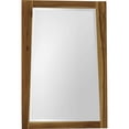 thumbnail image 2 of Compact Teak Wall Mirror in Natural Finish, 2 of 2