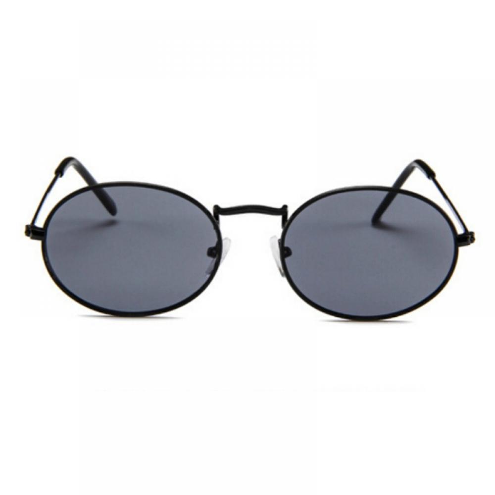 Men Women Hippie Circle Sunglasses,Polarized Round Retro Tinted Lens Metal Frame Sunglasses - image 4 of 8