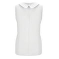 thumbnail image 4 of Tank Tops for Women 2024 Trendy Womens Summer Sleeveless Top Solid Color Drop Loose Shirts White XXL, 4 of 6