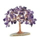 thumbnail image 1 of Árbol de decoración de cristal con piedras preciosas y 7 piedras de prosperidad y buena suerte para oficina. Violeta, 1 of 8