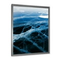 thumbnail image 2 of Designart 'White and Blue Ice Structure II' Modern Framed Art Print, 2 of 4