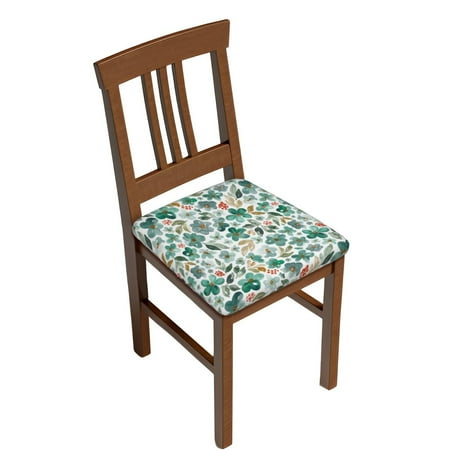 

Sigee Floral In Teal for Square Chair Cushion Covers for Furniture Protector Couch Cushion Slipcovers-Four Pieces