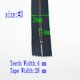 thumbnail image 3 of Leekayer Cremallera De Latón De 8.0 In, 3 # Para Pantalones Vaqueros, Cremallera De Extremo Cerrado Para Botas, Bolsos, Mochilas, Cremallera De Costura De 8.0 In, 6 Unidades (Azul Marino-Latón), 3 of 5