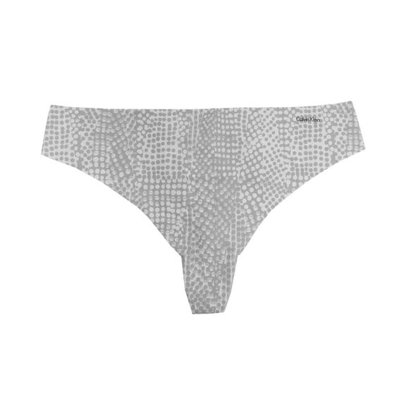 Calvin Klein Grey Dots Invisibles Seamless Thong Women's XL