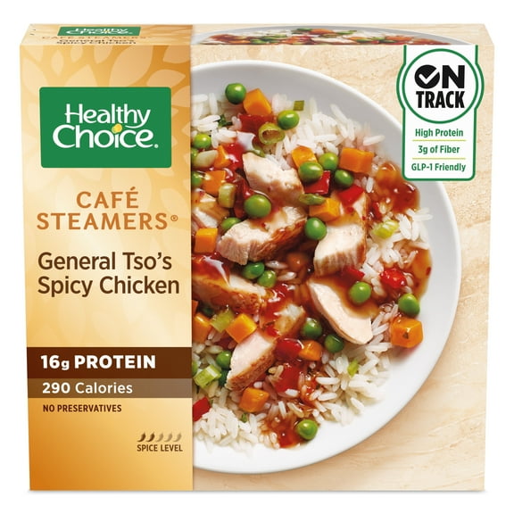 Healthy Choice Café Steamers General Tso's Spicy Chicken, Frozen Meal, 10.3 oz. Bowl